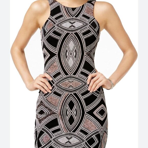 Speechless Junior's Printed Silky Knit Bodycon Dress Size 3 DISCOUNTED SHIPPING - Picture 6 of 7